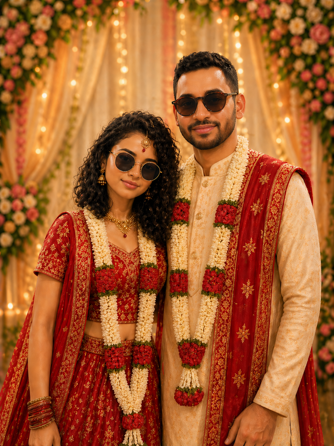 Indian wedding couple